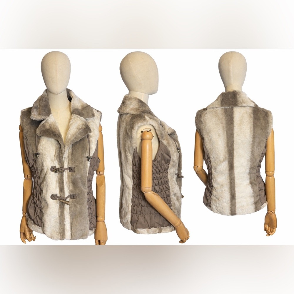Montana Co Faux Shearling Toggle Vest | Cozy Lodge Style | Tagged L